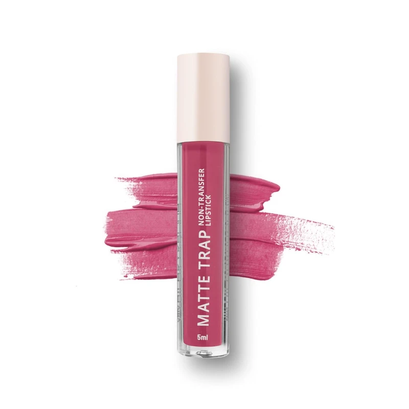 Hilary Rhoda Matte Trap Liquid Lipstick | Non-Transfer & Waterproof Lipstick | 8-Hour Long Stay | Non-Drying Formula | 5ml (Peachy - Shade 07) thumbnail 6